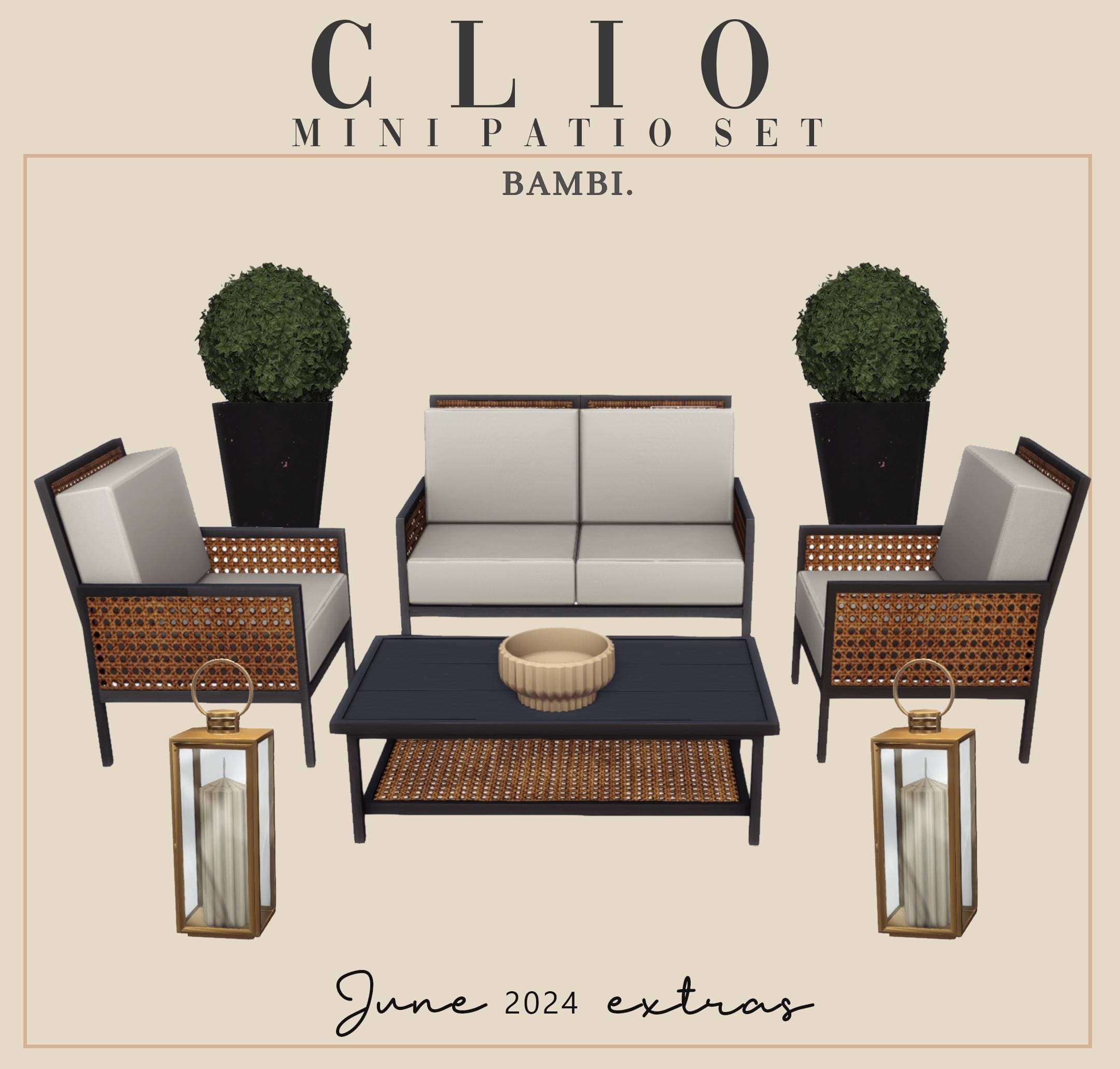 Скриншот мода Набор мебели для патио Clio set